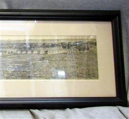 ANTIQUE YARD LONG PHOTO OF WWI ERA CAMP MEDICAL OFFICER TRAINING CAMP FORT RILEY
